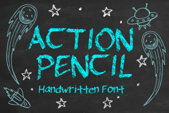 Action Pencil: The Perfect Handwritten Display Font for Crafters