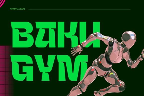Baku Gym: The Futuristic Typeface for Modern Brand Identity