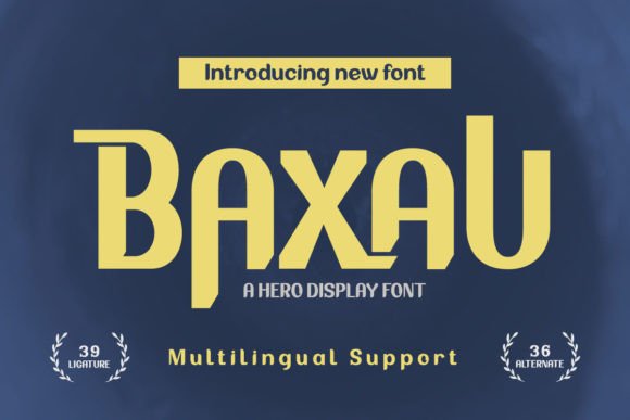 Baxau: The Bold Superhero Font for Handmade Product Labels