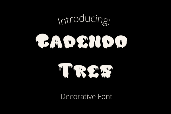 Cadendo Tres: The Whimsical Display Font for Playful Campaigns