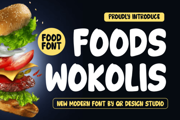 Elevate Your Editorial Design with the Bold Foods Wokolis Typeface
