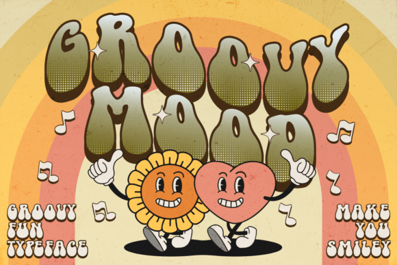Groovy Mood: A Retro Display Font for Bold Branding