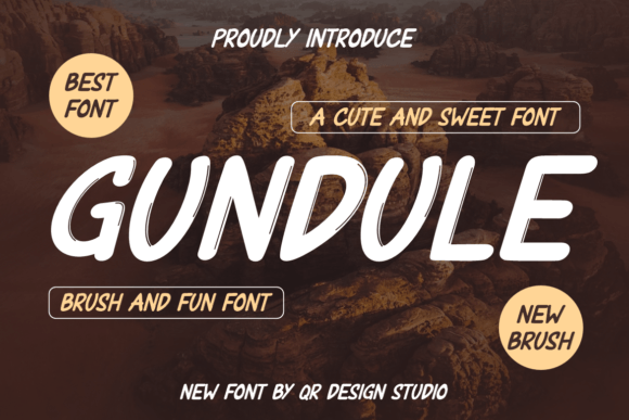 Gundule: A Quirky Display Font for Bold Brand Identity