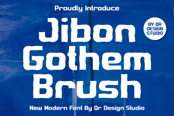 Jibon Gothem Brush: The Bold Display Typeface for Strong Brand Identity