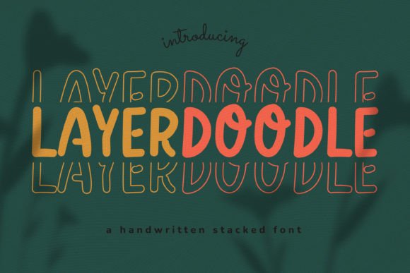 Layerdoodle: A Playful Display Typeface for Digital Brands