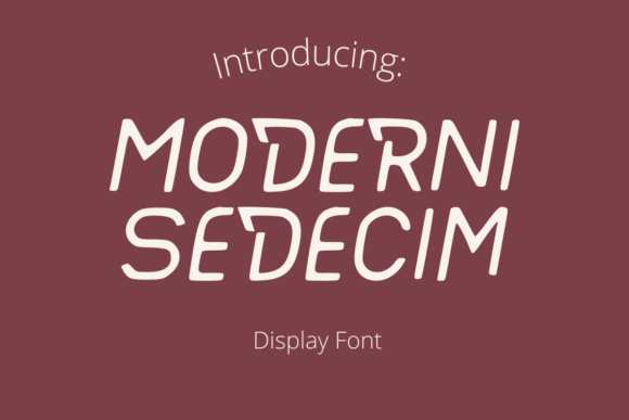 Moderni Sedecim: A Futuristic Display Font for Cutting-Edge Branding
