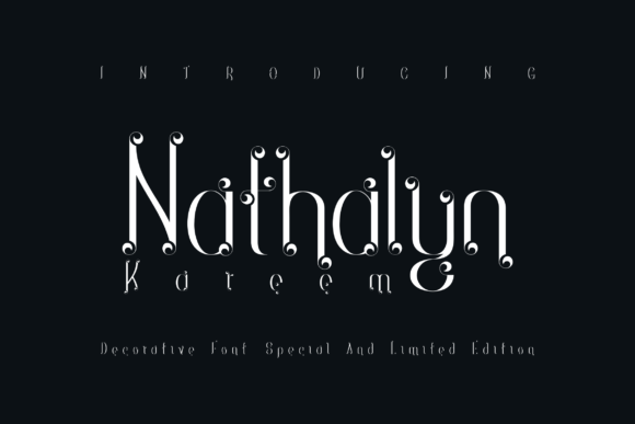 Nathalyn Kareem: A Luxurious Display Font for Celebration Branding