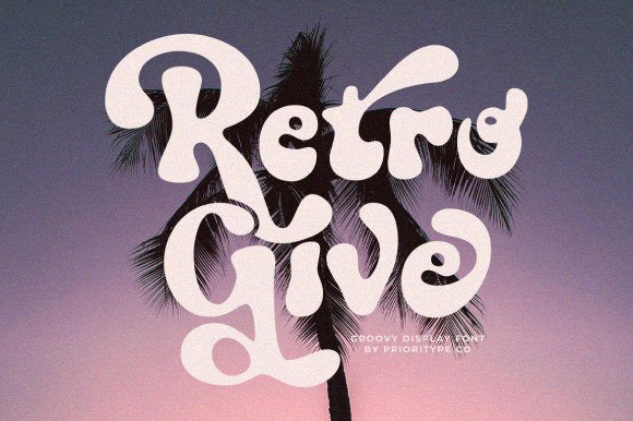 Retro Give: The Bold Display Typeface for Modern Web Design