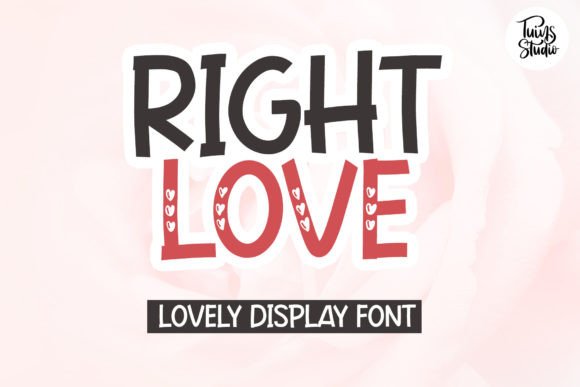 Right Love: The Perfect Display Font for Small Business Branding