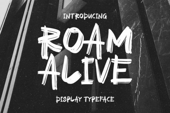 Roam Alive: The Bold Display Font for Handmade Creators