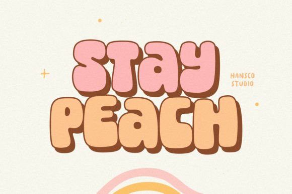 Stay Peach: The Bold Retro Serif That Transforms Campaign Visuals