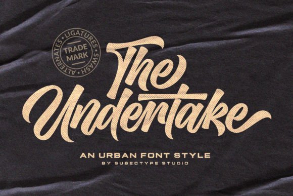 Undertake: A Bold Display Font for Real Branding Projects