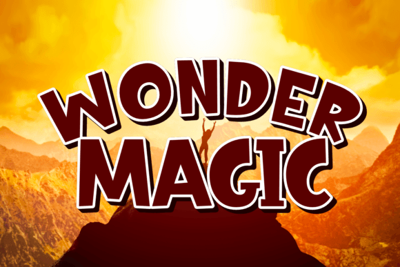 Wonder Magic: A Playful Display Typeface for Modern Editorial Design