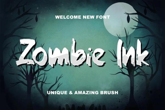Zombie Ink: A Dynamic Display Typeface for Creative Branding